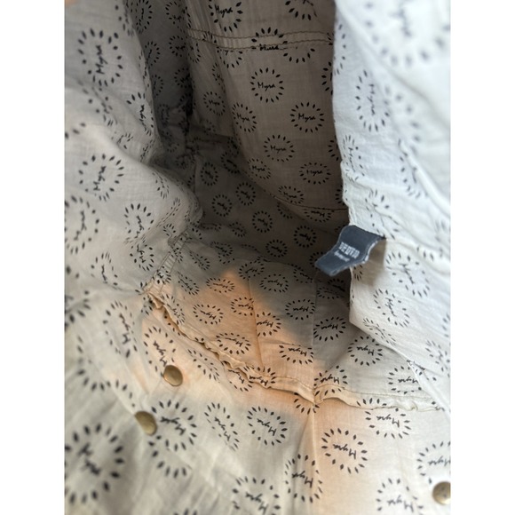 Myra Womens Quaint Canvas‎ Cow Hair Tote Bag Leather Strap Southwest Design - Picture 4 of 10